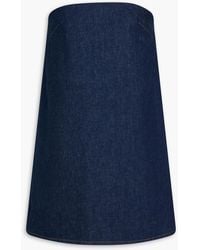 slim fit dress slacks Women's Frontier Flair Sleeveless Denim Mini Dress in Acid Wash