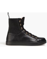Gianvito Rossi - Leather High-top Sneakers - Lyst