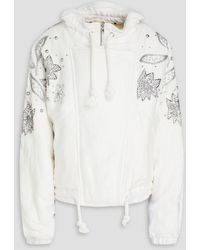 Isabel Marant - Kalassiae Embellished Cotton And Linen-blend Jacket - Lyst