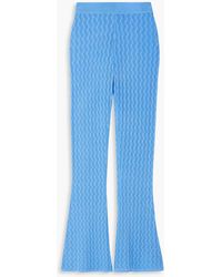 Dodo Bar Or - Sophia Pointelle-Knit Flared Pants - Lyst