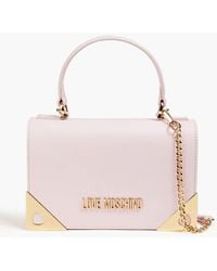 Love Moschino - Embellished Faux Leather Tote - Lyst