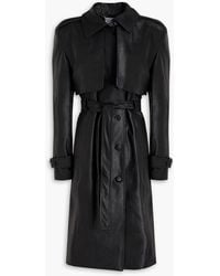 Each x Other - Belted Faux Leather Trench Coat - Lyst