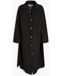 Ganni - Notched-lapel Single-breasted Coat - Lyst