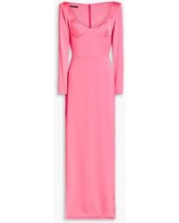 Alex Perry - Robe aus glänzendem crêpe - Lyst