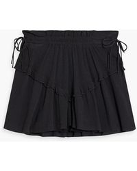 Isabel Marant - Ruffled Cotton-blend Crepon Mini Skirt - Lyst