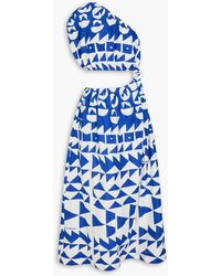 FARM Rio Lea One-Shoulder Mini Dress in Green | Lyst Australia