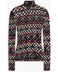 Missoni - Crochet-knit Turtleneck Sweater - Lyst