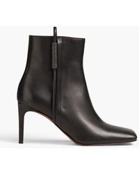 Brunello Cucinelli - Bead-embellished Leather Ankle Boots - Lyst