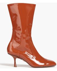 Zimmermann - Patent-leather Ankle Boots - Lyst