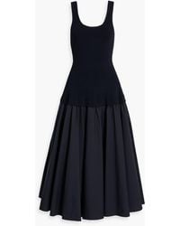 Jonathan Simkhai - Silas Stretch-Knit And Cotton Midi Dress - Lyst