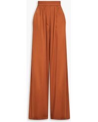 Alex Perry - Walden Silk-blend Satin Wide-leg Pants - Lyst