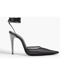 Magda Butrym - Crystal-Embellished Mesh Pumps - Lyst