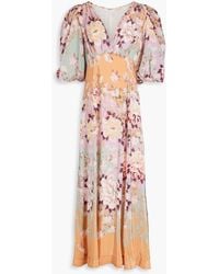 byTiMo - Floral-print Crepe De Chine Maxi Dress - Lyst