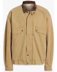 John Elliott - Corduroy-trimmed Cotton-canvas Jacket - Lyst
