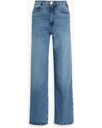 FRAME - Le High N Tight High-rise Wide-leg Jeans - Lyst