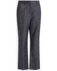 JOSEPH - Morrissey Wool And Cotton-blend Straight-leg Pants - Lyst