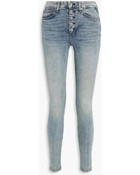 Rag & Bone - Nina Faded High-rise Skinny Jeans - Lyst