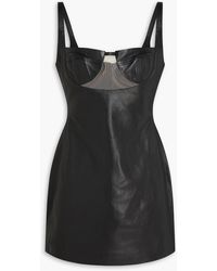 knee length dresses for ladies David Koma Silver Sphere Embroidery Cami Mini Dress Black/Silver / 8 main image 0