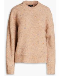 Theory - Donegal Bouclé-knit Merino Wool-blend Sweater - Lyst