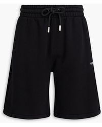 Off-White c/o Virgil Abloh - Printed French Cotton-Terry Shorts - Lyst