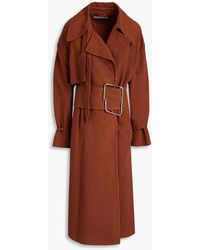 Acne Studios - Oversized Belted Cotton-cloqué Trench Coat - Lyst