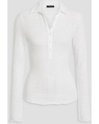 Rag & Bone - Gemma Jacquard-knit Polo Shirt - Lyst