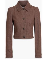 Max Mara - Carpa Cropped Denim Jacket - Lyst