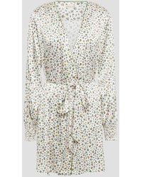 Damen Bekleidung Nachtwäsche Schlafanzüge Morgan Lane Jillian Nachthemd Aus Gestreiftem Satin in Grau 