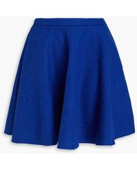 RED Valentino - Brushed Wool-felt Mini Skirt - Lyst