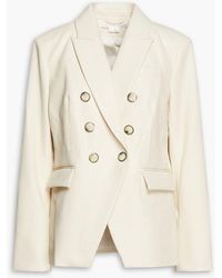 Veronica Beard - Miller Dickey Double-breasted Faux Leather Blazer - Lyst