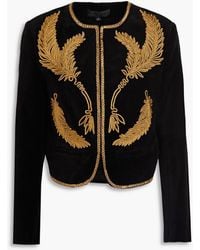Nili Lotan - Patsy Embroidered Velvet Jacket - Lyst