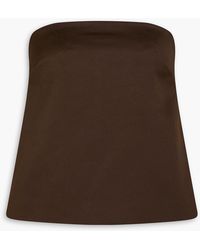 By Malene Birger - Hermie Strapless Satin Top - Lyst