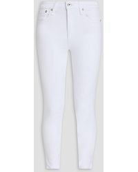 Rag & Bone - Nina Cropped High-Rise Skinny Jeans - Lyst