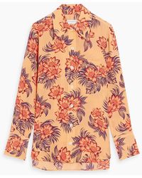 Equipment - Quinne Floral-print Silk Crepe De Chine Shirt - Lyst