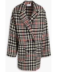 RED Valentino - Double-breasted Wool-blend Tweed Coat - Lyst