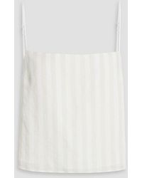 Onia - Striped Linen And Lyocell-blend Camisole - Lyst