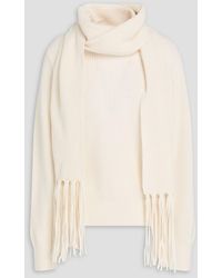 Sandro - Ribbed Wool And Cashmere-Blend Sweater - Lyst