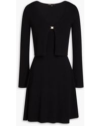 Maje - Ribbed-knit Mini Dress And Cardigan Set - Lyst