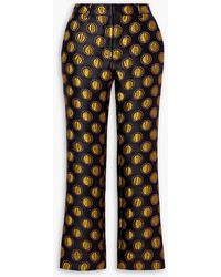 La DoubleJ - Hendrix Metallic Jacquard Flared Pants - Lyst