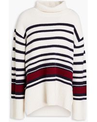 By Malene Birger - Hedera Striped Wool-blend Turtleneck Sweater - Lyst