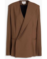 Loulou de Saison - Nodo Wool-blend Twill Blazer - Lyst