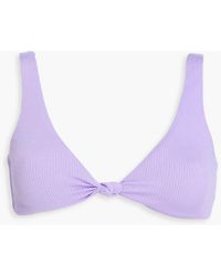 Melissa Odabash - Ibiza Twisted Seersucker Bikini Top - Lyst