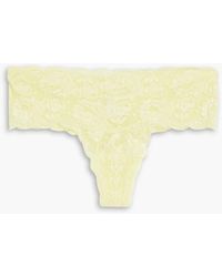 Cosabella - Never Say Never Stretch-lace Mid-rise Thong - Lyst