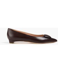 Rupert Sanderson - Bedfa flache schuhe mit spitzer kappe aus leder mit verzierung - Lyst