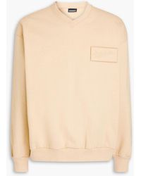 Jacquemus - Santon sweatshirt aus baumwollfrottee mit logoapplikation - Lyst