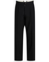 Maison Margiela - Hose aus woll-twill mit falten - Lyst