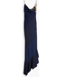 Conner Ives - Maxikleid aus baumwoll-jersey mit einsätzen - Lyst