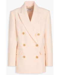 Zimmermann - Double-Breasted Wool And Silk-Blend Blazer - Lyst
