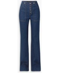 Veronica Beard - Hoch sitzende jeans mit weitem bein - Lyst