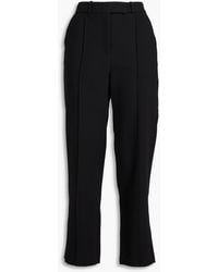 Jonathan Simkhai - Vera Cropped Crepe Straight-leg Pants - Lyst